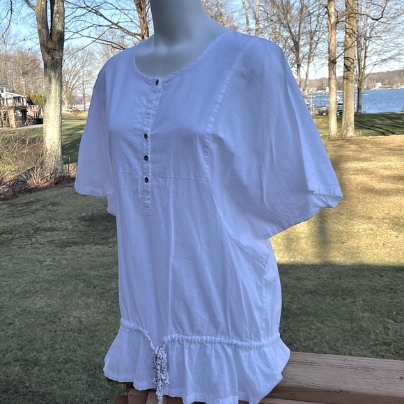 Cotton Ruff Hewn tunic or bathing suit coverup XL - Picture 2 of 10